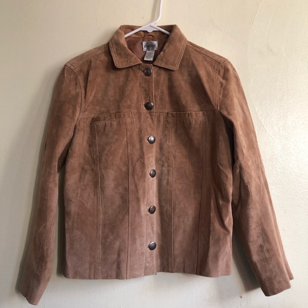 Chico’s women’s leather jacket size 1